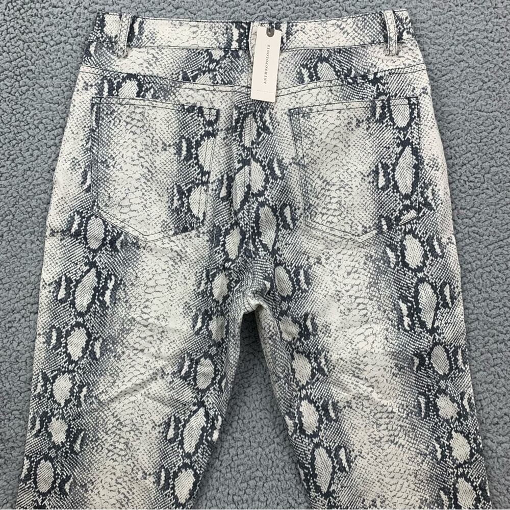 Current Air by Anthropologie Lela Snake Printed Straight Leg Pants  -  Size: M - Picture 4 of 16